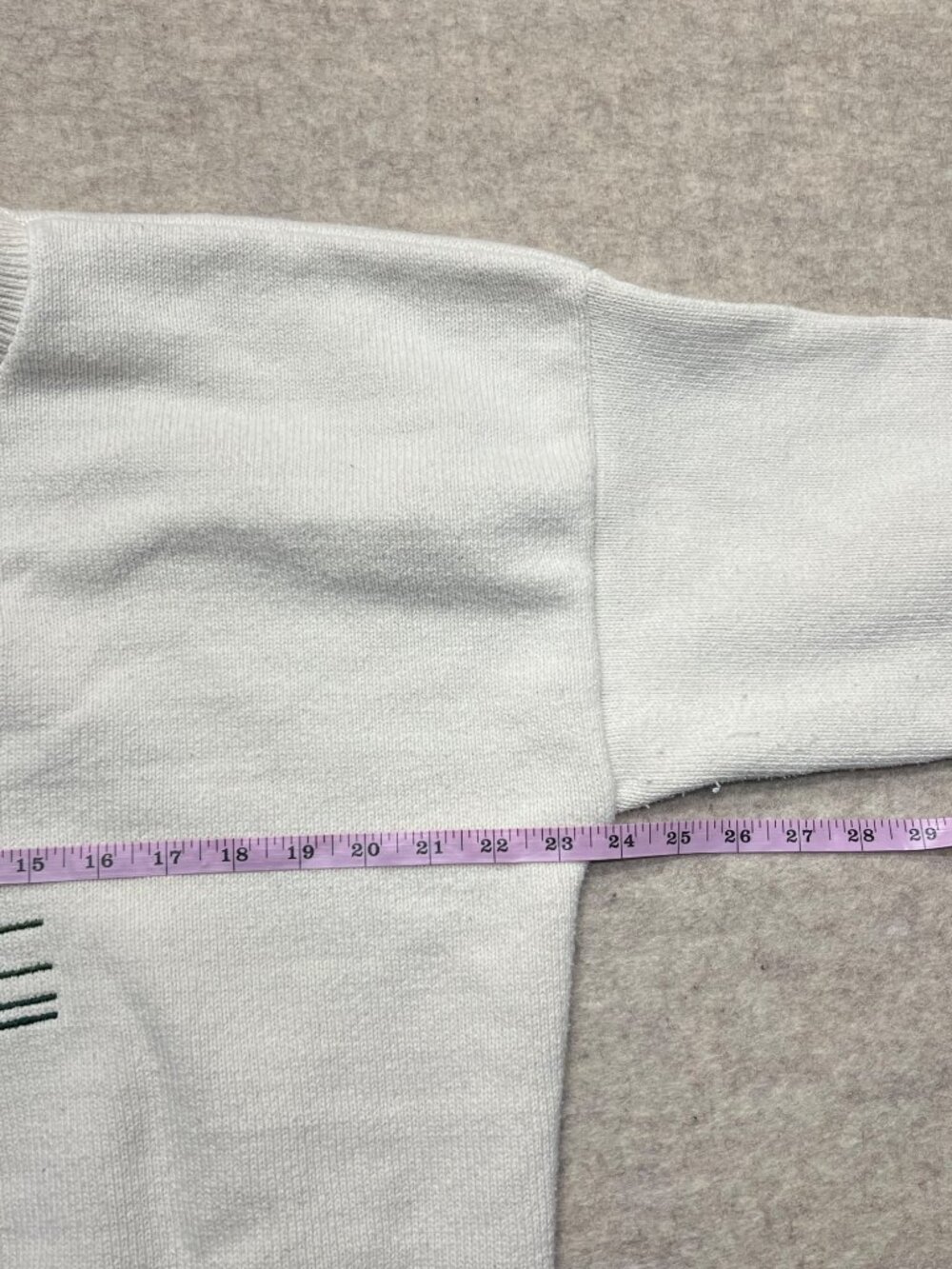 Vintage 90's Court House Square White Knit Crewneck Golf Sweater Men's Size XXL - Picture 8 of 10